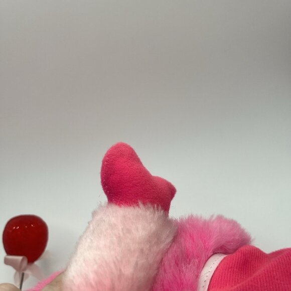 Vintage 80s Flower Pets Pink Sprite Plush Stuffed Animal Doll Toy Rubber Face - Picture 9 of 10